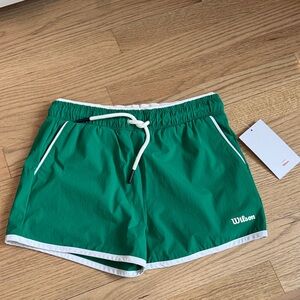 Wilson Emerald Green Women's Athletic Shorts